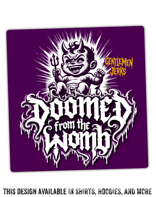 Doomed From The Womb • Vinyl Sticker