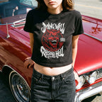 Raising Hell • Women’s Crop Top Tee