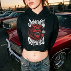 Raising Hell • Women's Crop Hoodie