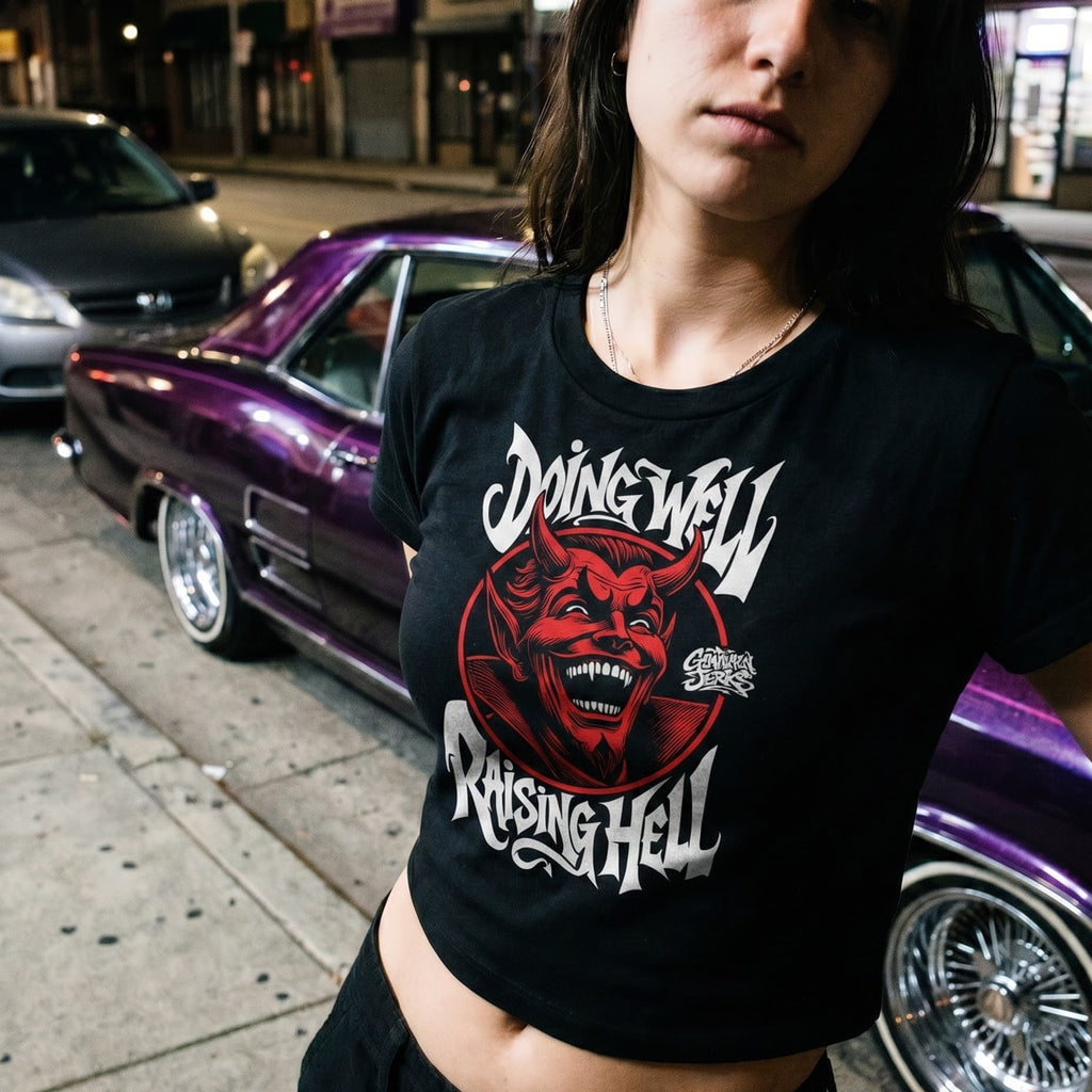 Raising Hell • Women’s Crop Top Tee