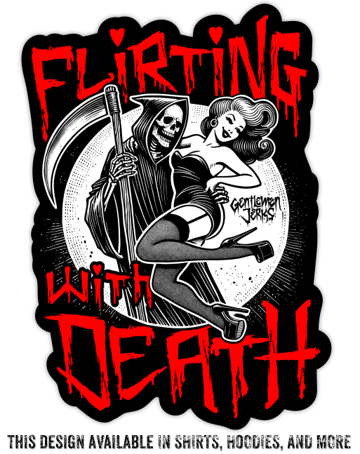 Flirting With Death • Vinyl Sticker