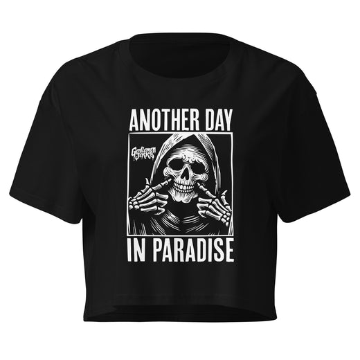 Another Day In Paradise • Women’s Crop Top Tee
