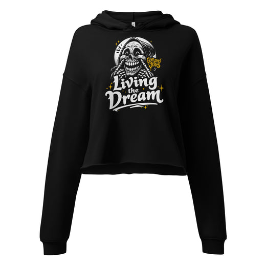 Living The Dream • Women's Crop Hoodie